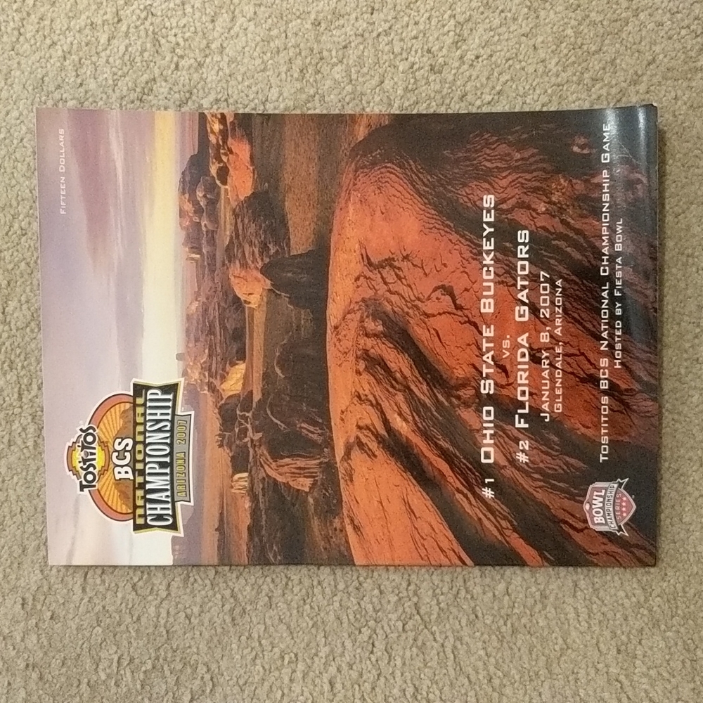 Florida Gators vs Ohio State Buckeyes National Championship game program